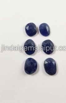 Blue Sapphire Rose Cut Slices